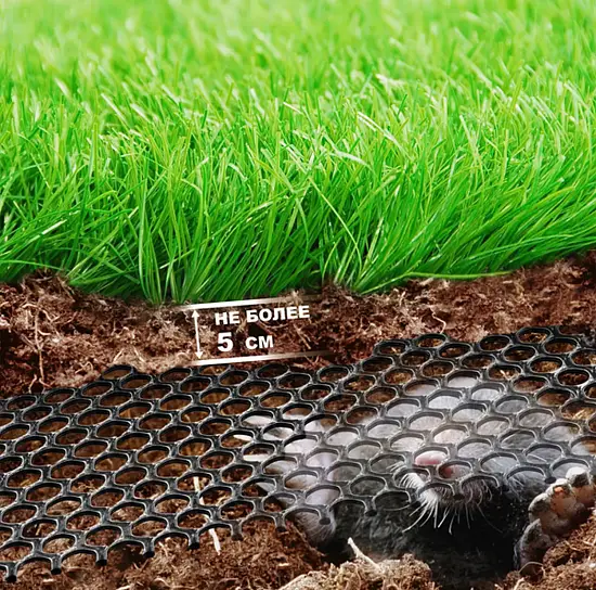 Сетка от кротов ПРОТЭКТ, 2 x 30 м, черная, рул