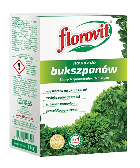 Florovit гранулированный для самшита, коробка 1 кг