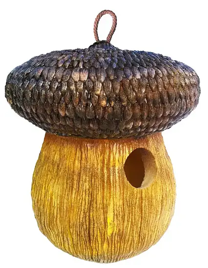 Скворечник пенополиуритановый "Желудь", желтый 