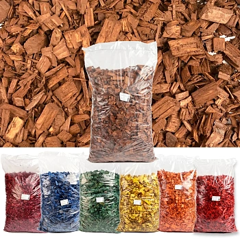 Щепа декоративная, коричневая, 60 л