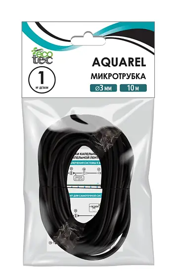 AQUAREL, Деталь №1-10м, Микротрубка 3 мм, 10 м/уп