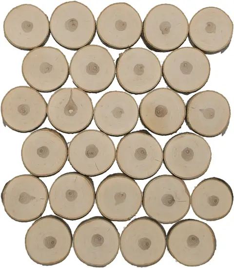 Спилы поквадратно рябина шлифовка С корой, (Ø 2-15см, h 1,5-2см), м.кв.