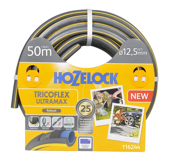 Hozelock 116244 Шланг TRICOFLEX ULTRAmAX(5 слоев) 12,5 мм*50 м, шт