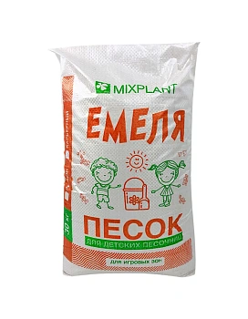 Песок для детских песочниц Емеля, белый (карьерный) прокаленный, 30 кг