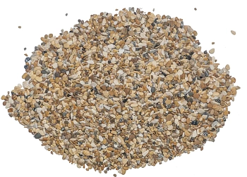 Галька с ракушкой каспия №1, 3-5 мм, ~30 кг 