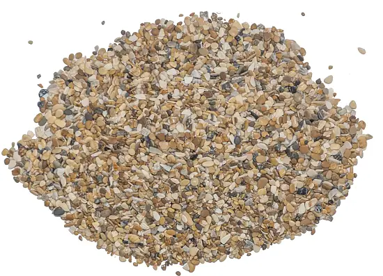 Галька с ракушкой каспия №1, 3-5 мм, ~30 кг 