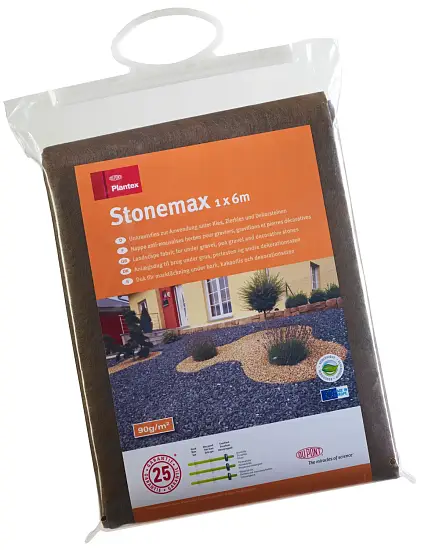 Мембрана для гравийных дорожек Plantex® Stonemax 90 г/м², 1 x 6 м, уп 