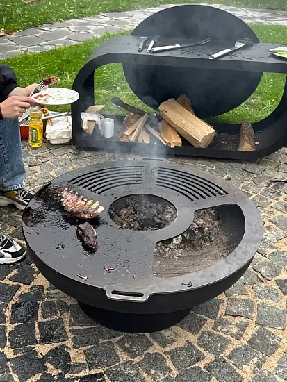 Стационарная дровница “Лепесток”