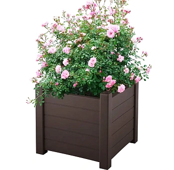 Кашпо Монро, 53 x 53 x 47 см, шоколад