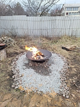 Костровая чаша «Cфера BOX» 1000 мм