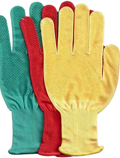 Перчатки нейлоновые «Микроточка» с ПВХ «Садовые»