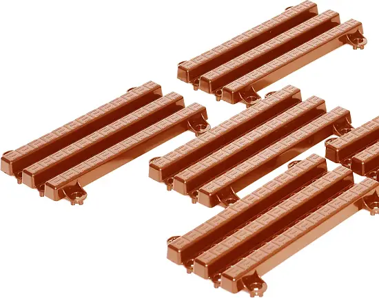 Садовая дорожка Еврогрядка, 1,5 x 0,2 м, терракот