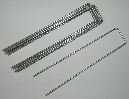 Скобы-колышки П-образные для крепления агротекстиля, сталь, 10 шт/уп