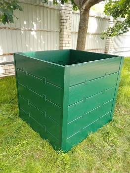 Компостер фактурный, зеленый, 1600 л, уп