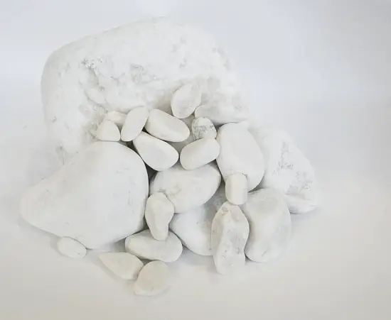 Мрамор белый Галтованный,  40-70 мм, 1000 кг, биг-бэг