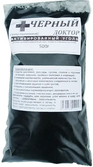 Уголь активированный "Черный помощник (доктор)", 500 г