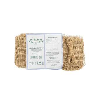 Джутовая лента для обмотки деревьев, 5 м * 10 см, шт 