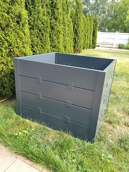 Компостер фактурный, графит,  800 л, уп