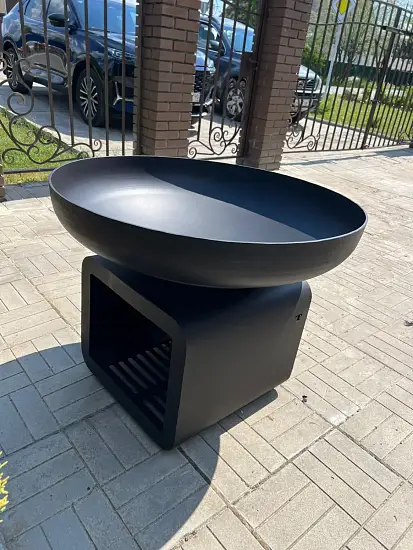 Костровая чаша «Глубокая СUBE» 900 мм