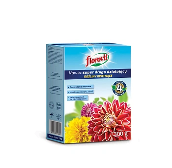 Florovit гранулированный  супер пролонгированного действия для цветущих растений, коробка 300 г