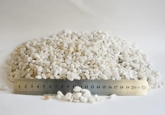 Мрамор белый Галтованный,    5-10 мм, 10 кг