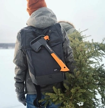 Fiskars, Универсальный топор  Х7 + точилка, арт 1020183