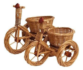 Цветочница "велосипед" №1, шт 