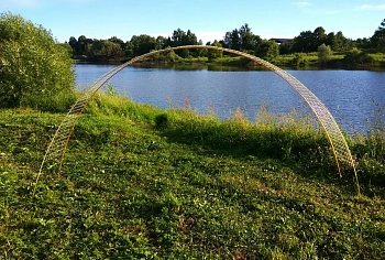 Арка садовая композитная (длина дуг 6 м, сетка шир. 0,5м), уп