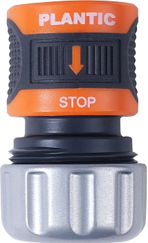 Plantic Коннектор c металл фиксатором аквастоп 1/2-5/8" light 39379-01, шт