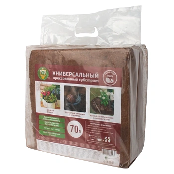 Garden Show Субстрат кокосовый «УНИВЕРСАЛЬНЫЙ», 70 л, уп