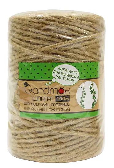 Шпагат для подвязки растений джутовый, 100 м/уп