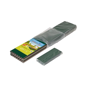 Добор для грядки из ПВХ, зеленый, (h 0,22 м, 2 борта * 2,0 м), уп