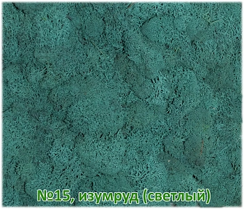 Мох стабилизированный №15 светлый изумруд, 30*40 см, пак