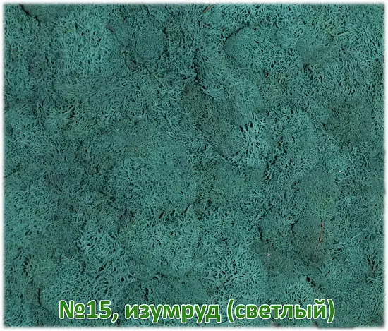 Мох стабилизированный №15 светлый изумруд, 30*40 см, пак