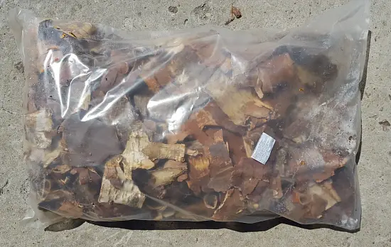 Береста для розжига, 60 л, меш 