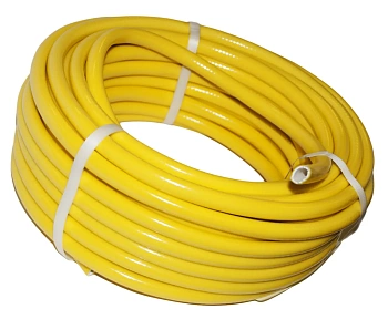 Шланг поливочный армированный Экогрядка, лимон, 3/4", 2,0 мм, бухта 25 м