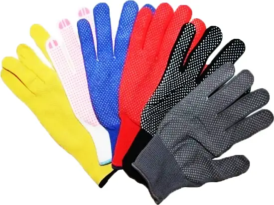 Перчатки нейлоновые «Микроточка» с ПВХ «Садовые»