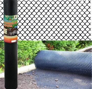 Сетка от кротов ПРОТЭКТ, 1 x 10 м, черная, рул