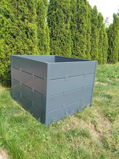 Компостер фактурный, графит, 2000 л, уп