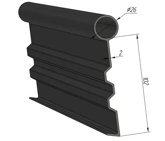Бордюр КАНТРИ Плюс, черный, 0,125 x 10 м, рул