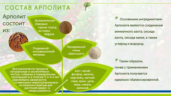 Арполит (Arpolith), улучшитель почвы, германия, 1 кг, ведерко 