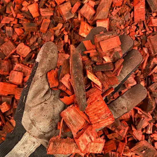 Щепа декоративная, красная, 60 л