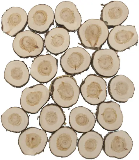 Спилы поквадратно можжевельник шлифовка С корой (Ø 2-15см, h 1,5-2 см), м.кв.