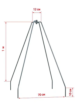 Укрытие для роз "Зимний домик" (каркас+чехол), h 0,75 м, уп