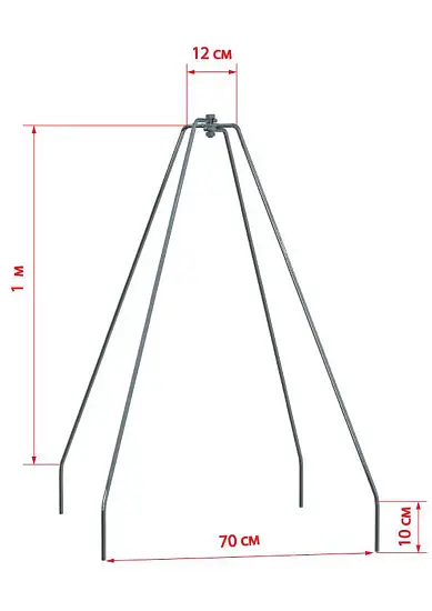 Укрытие для роз "Зимний домик" (каркас+чехол), h 0,75 м, уп