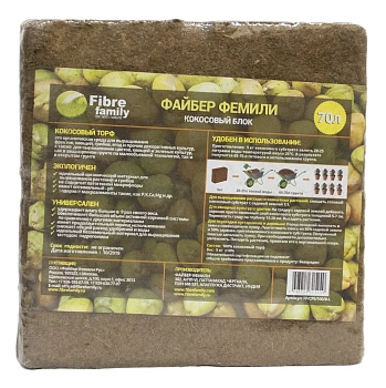 Кокосовый торф в блоках, 70 л (5 кг), шт