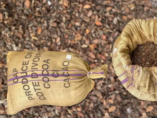 Скорлупа какао бобов(какао-велла), ~10 кг