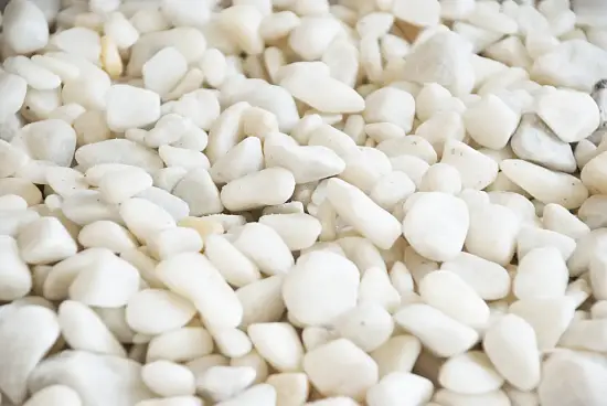 Мрамор белый Галтованный,  10-20 мм, 10 кг