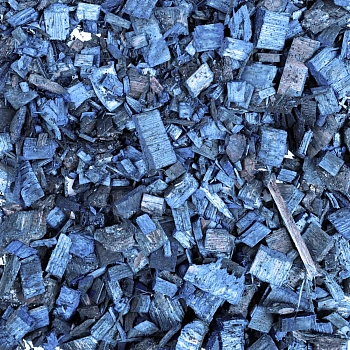 Щепа декоративная, синяя, 60 л