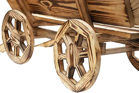 Садовая миниатюра "Тележка"